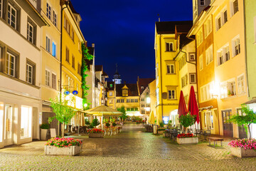 Lindau old town in Bavaria, Germany