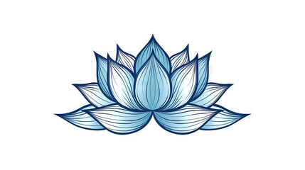 lotus flower icon logo health meditation zen
