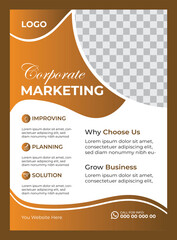 Corporate business flyer design template