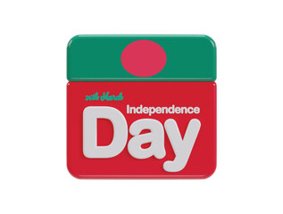 26th march bangladesh Independence Day 3d vector icon illustration