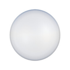 Clear crystal ball isolated on transparent background. Big resolution. 3d render