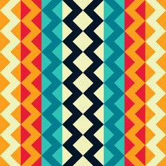 Abstract colors geometric seamless pattern. Textile stripes pattern.