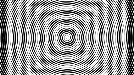 Abstract hypnotic optical illusion background with concentric squares formed by lines in a spiral