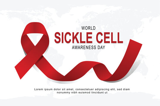 World Sickle Cell Awareness Day background.
