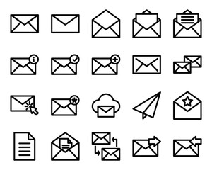 mail icon with several options that can be edited