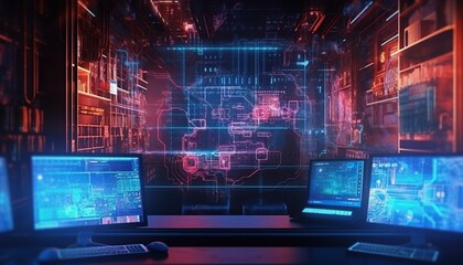 Artificial Intelligence, Communication and Technology Concept