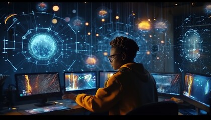 Artificial Intelligence, Communication and Technology Concept