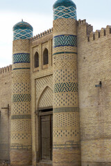 Walls of historical fortress in Khiva