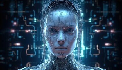 Artificial Intelligence, Communication and Technology Concept