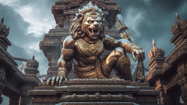 statue of  lord narsimha