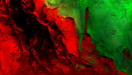 Red and Green Grunge