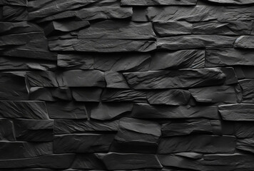 Slate Noir.Dark Grey Black Slate Background for Sleek and Elegant Designs