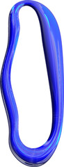 CFC2023CT Blue Abstract Y2K Shape