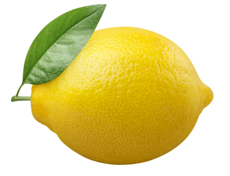Delicious lemon cut out