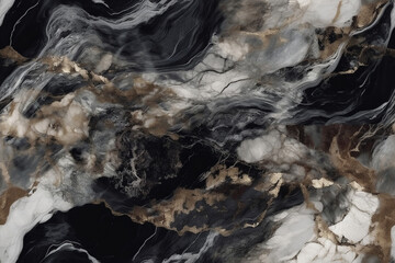 Marble mineral texture seamless pattern. AI generated.