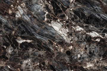Marble mineral texture seamless pattern. AI generated.