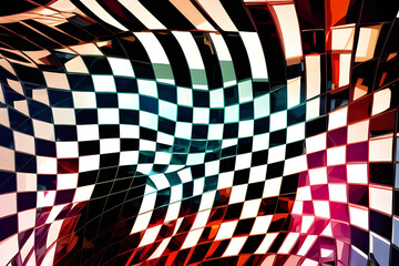 Obraz premium Abstract geometric background. Generative AI