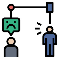 command filled outline style icon