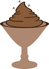 Cocktail with poop.
