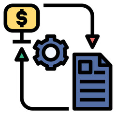 Obraz premium exchange filled outline style icon