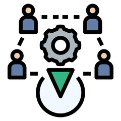 gps filled outline style icon