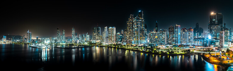 Panama City night skyline