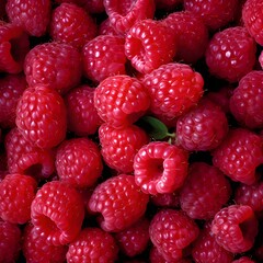 raspberries close up