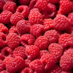 close up of raspberries