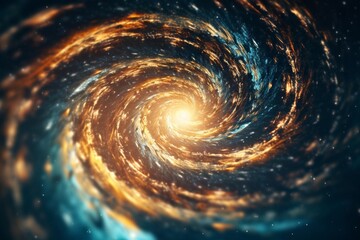 Spiral Galaxy on the Screen, Cosmic Exploration, Generative AI