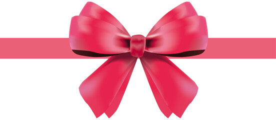 pink ribbow on white background used in various festivals