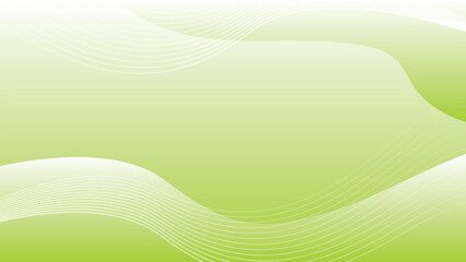 A vibrant abstract pattern of green and azure circles, lines, and waves on a bright green background.