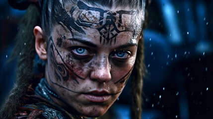 old viking girl warrior