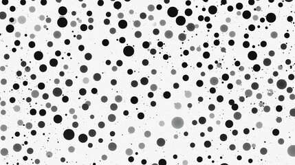 
Seamless vintage distressed halftone dot background pattern. Tileable grunge black printer ink raster dots transparent texture overlay, generative AI 
