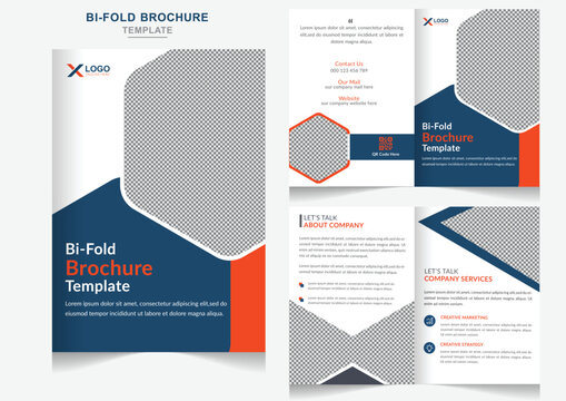 Modern BiFold Business Brochure Layout Design Editalbe Template