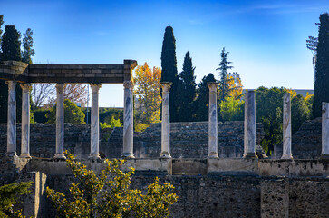 Roman Theatre of Merida, Spain. Tourist destination
