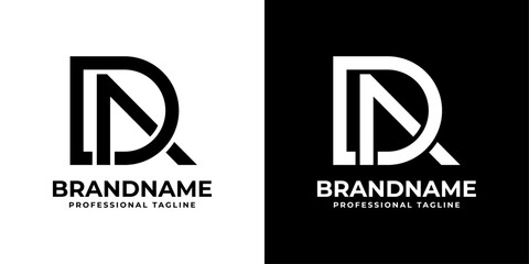 Letter DA Monogram Logo, suitable for any business with DA or AD initials. - obrazy, fototapety, plakaty