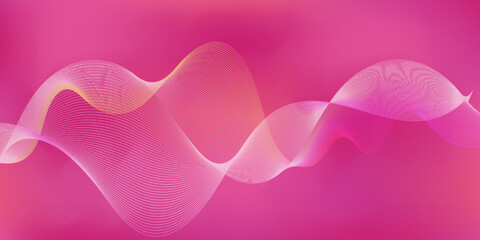 Abstract wave on gradient color background. vector eps.10