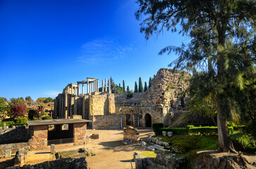 Roman Theatre of Merida, Spain. Tourist destination