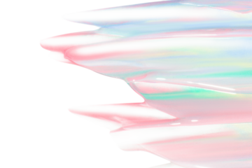 Smudged paint in pastel colors of different shades. On a blank background. Png
