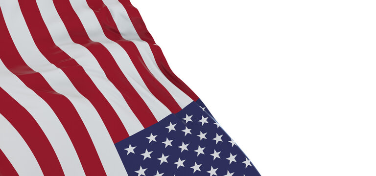Digital Artistry: Mesmerizing 3D USA Flag Reflects Creativity and Freedom