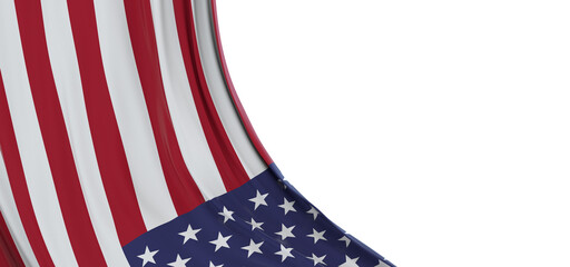 Obraz premium USA or america flag background with copy space