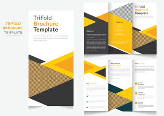 Professional & Corporate Modern business trifold brochure design editable template