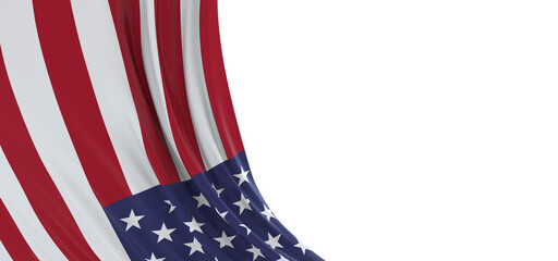 Obraz premium USA or america flag background with copy space