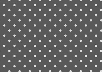 シンプルなドット柄のポップな背景イメージ（グレー）