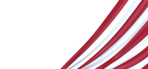 Obraz premium Stunning Visuals: Striking 3D USA Flag Captivates Viewers' Hearts
