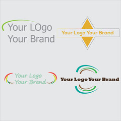 Abstract logos mega collection. Old emblem, logo frame and vintage silhouette badges hipster design vector
