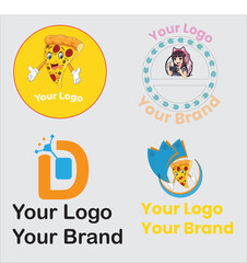 Abstract logos mega collection. Old emblem, logo frame and vintage silhouette badges hipster design vector