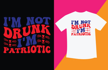 4th of July background with lettering