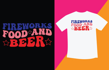 4th of July background with lettering