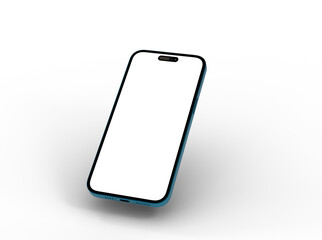 smartphone  With Blank Screen in 3d